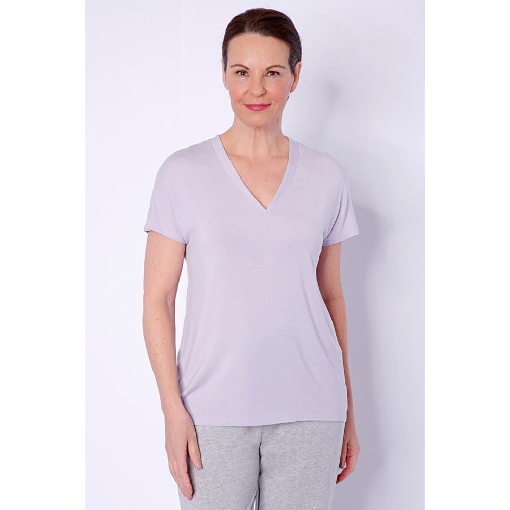 Barefoot dreams Malibu t-shirt lavender size small